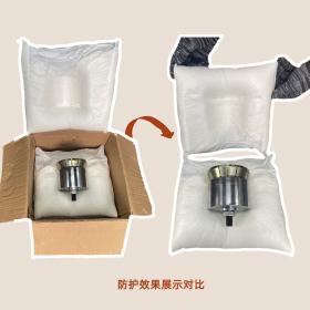 現(xiàn)場手拍按壓發(fā)泡包裝袋快速按壓成型填充打包聚氨酯發(fā)泡劑保護袋